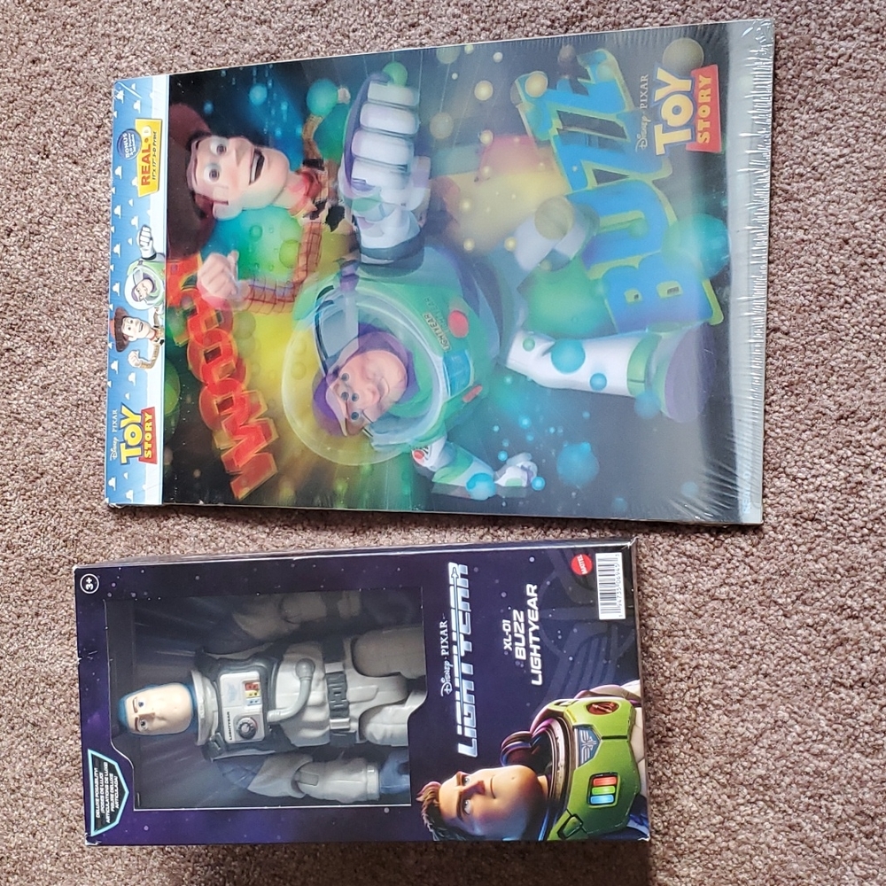 Mattel Buzz Lightyear Large Action Figure + 2 Poster Pack